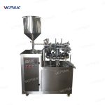 Sammenklappelige aluminium metalrør Fyldningsforseglingsmaskiner semiautomatiske