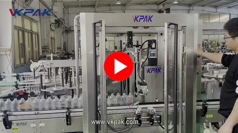 Påfyldningslinje med enkelt hoved til sauce, shampoo