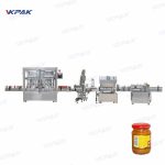 Tyk Sauce Tomat Creme Glaskrukker Flasker Fyld Vacuum Capning Line