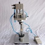 Semi Automatisk Pneumatisk Desktop Parfume Glasflasker Crimping Machine